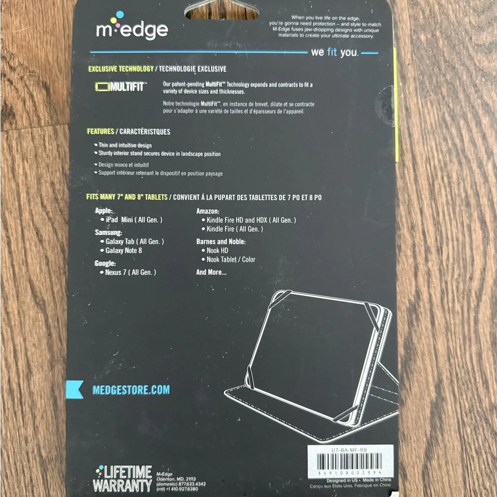 M-Edge Universal SM Folio Case for 7-8